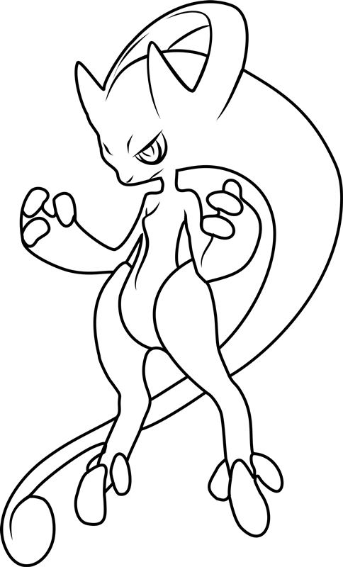 Dibujar a Mega Mewtwo Y para colorir