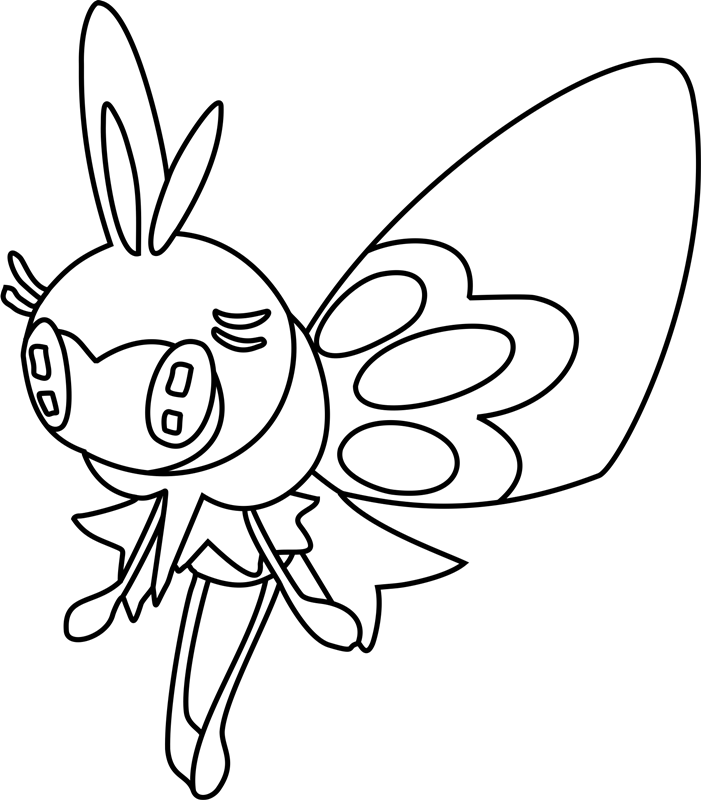 Dibujar a Ribombee volando para colorir