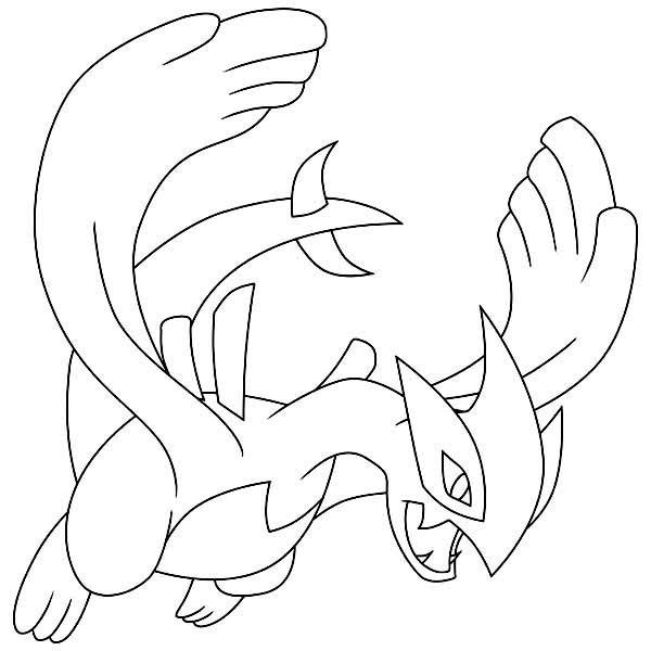 Dibujos de Dibujar a Shadow Lugia para colorear