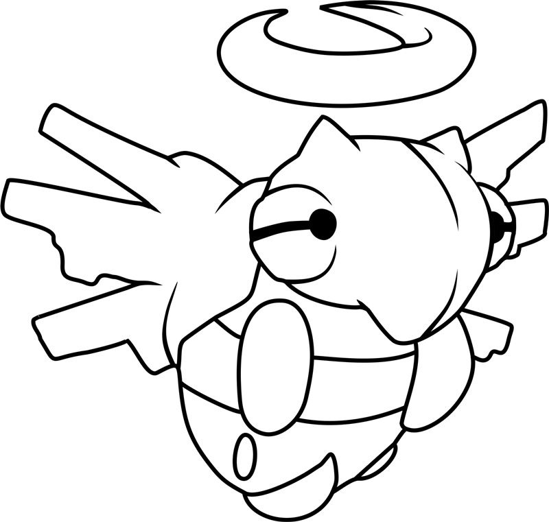 Dibujos de Dibujar a Shedinja Pokemon gratis para colorear