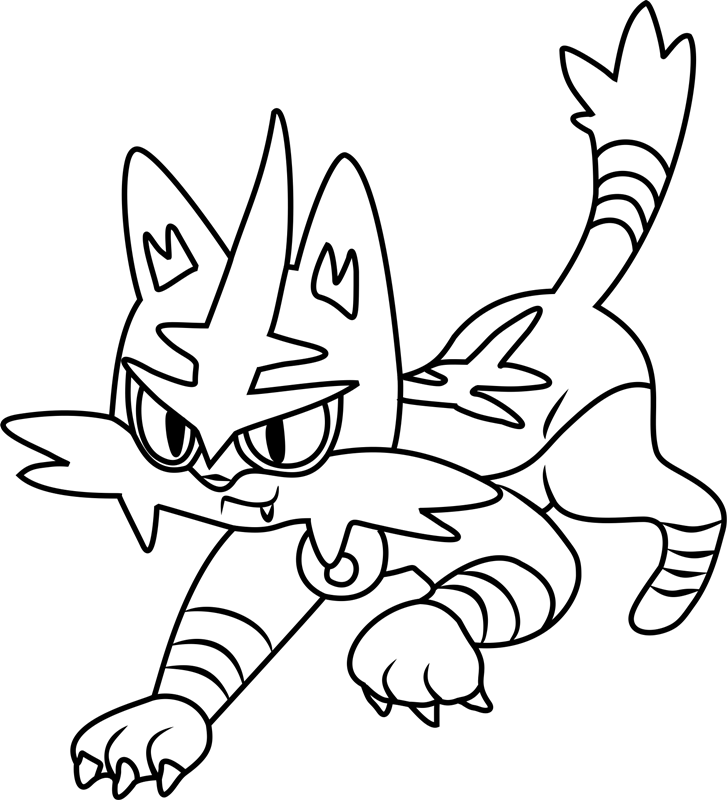 Dibujar a Torracat en movimiento para colorir