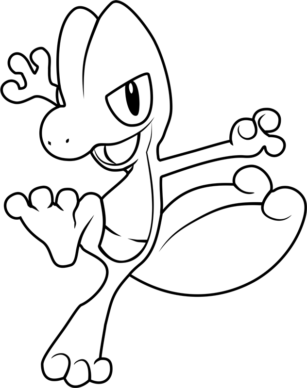 Dibujos de Dibujar a Treecko Pokémon para colorear