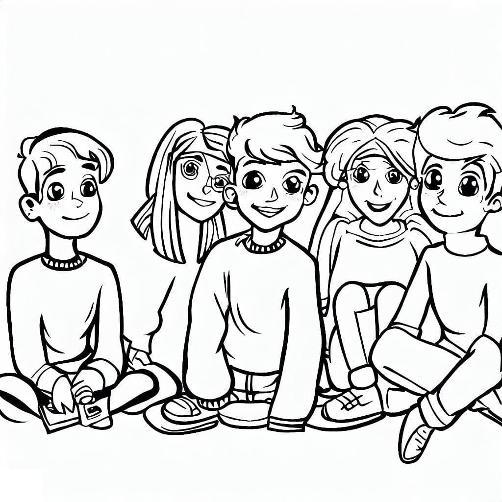 Dibujos de Dibujar Adolescente fácil para colorear