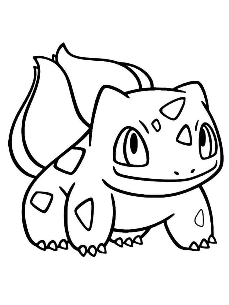 Dibujos de Dibujar adorable Bulbasaur para colorear