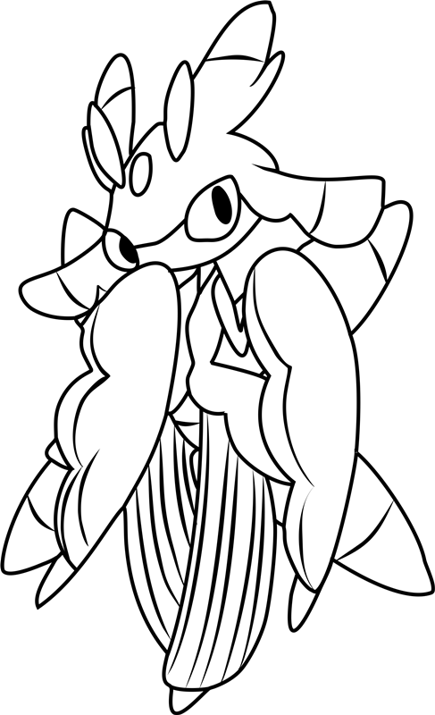 Dibujar al Pokémon Lurantis para colorir