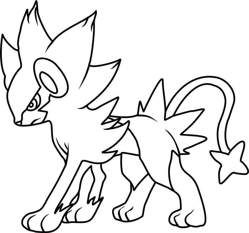 Dibujos de Dibujar al Pokémon Luxray para colorear