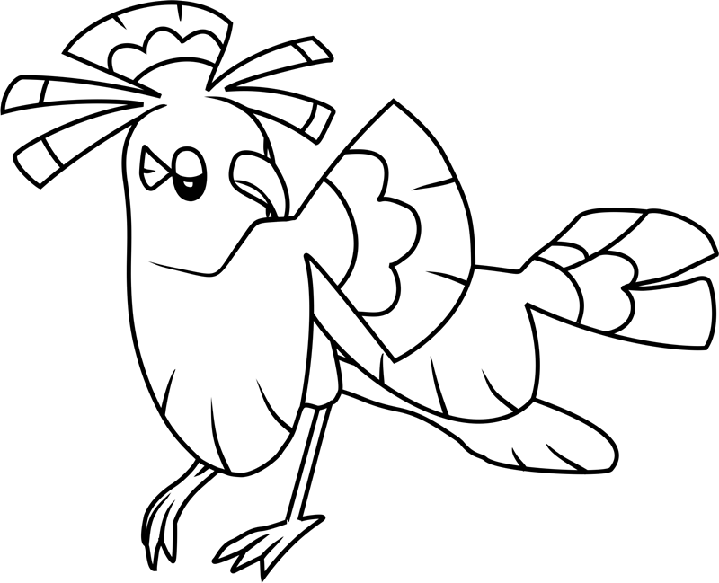 Dibujos de Dibujar al Pokémon Oricorio para colorear