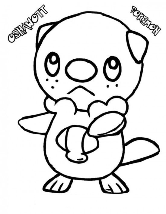 Dibujar al Pokémon Oshawott para colorir