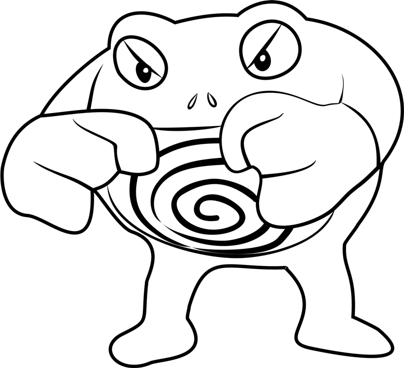 Dibujos de Dibujar al Pokémon Poliwrath para colorear