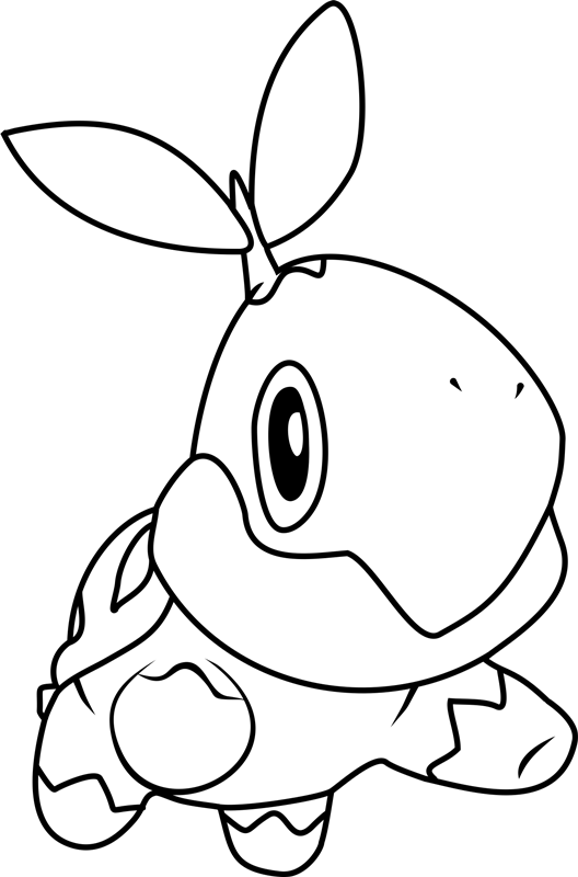 Dibujar al Pokémon Turtwig para colorir