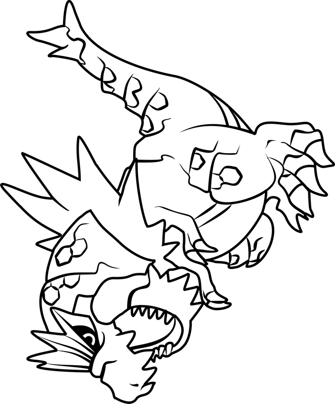 Dibujar al Pokémon Tyrantrum para colorir