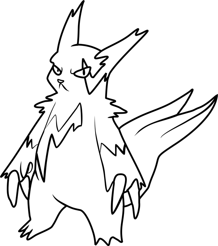 Dibujar al Pokémon Zangoose para colorir