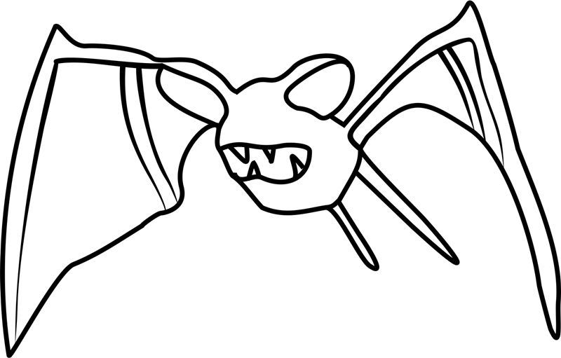 Dibujar al Pokémon Zubat para colorir