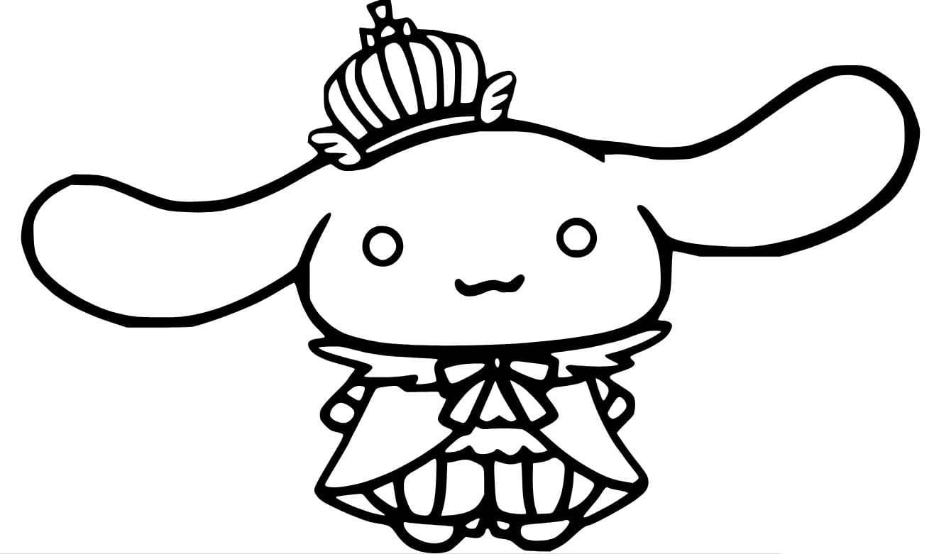 Dibujos de Dibujar al rey Cinnamoroll para colorear