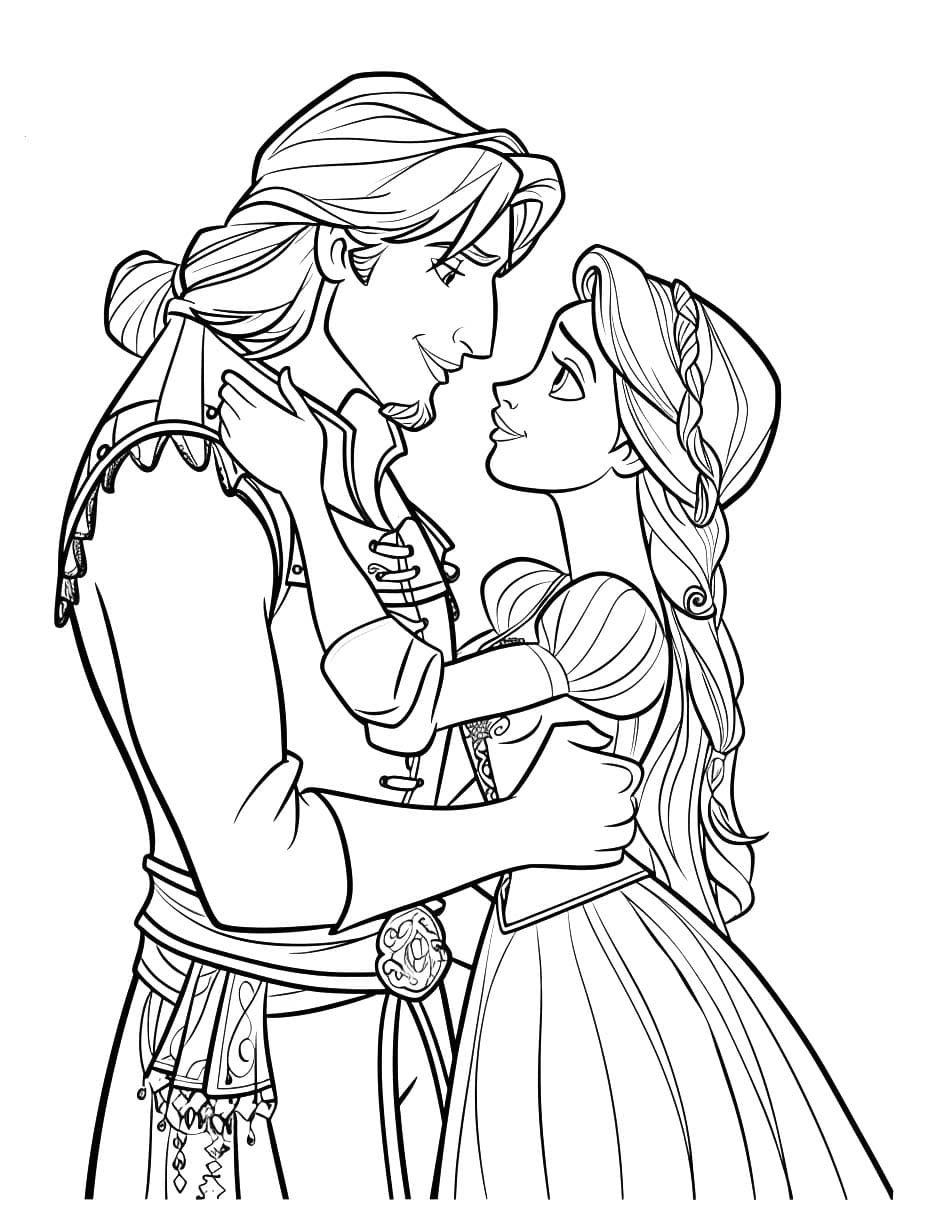 Dibujar Amor Enredados para colorir