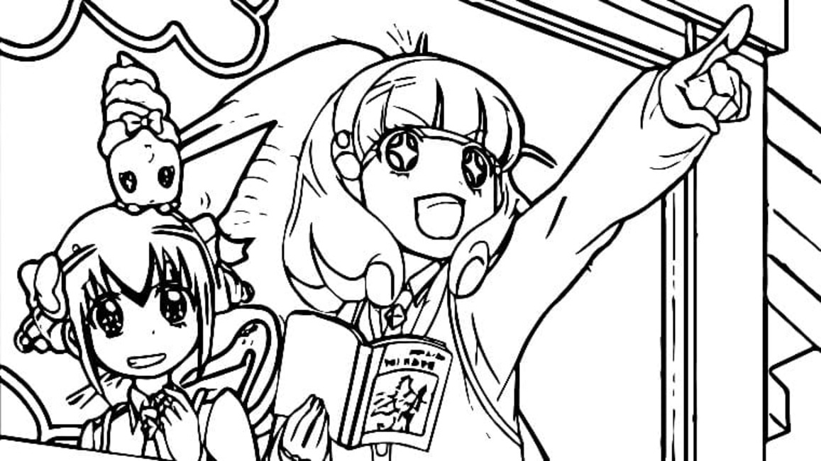 Dibujos de Dibujar Anime Glitter Force para colorear