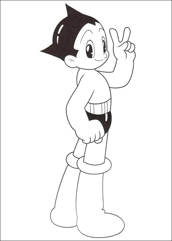 Dibujar Astro Boy básico para colorir