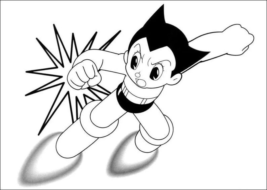 Dibujos de Dibujar Astro Boy gratis para niños para colorear