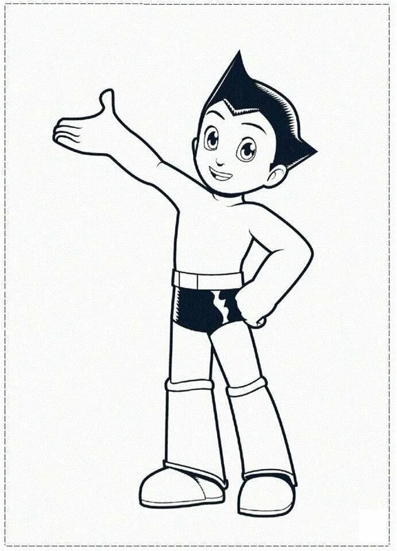 Dibujos de Dibujar Astro Boy simple para colorear