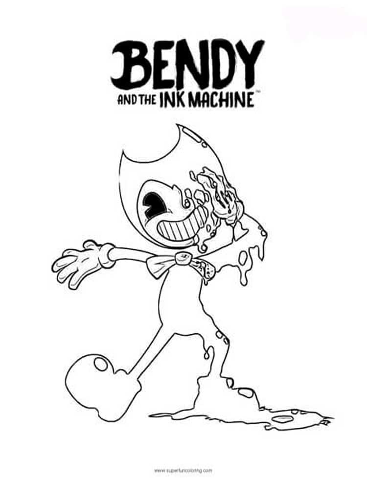 Dibujar Bendy bailando para colorir