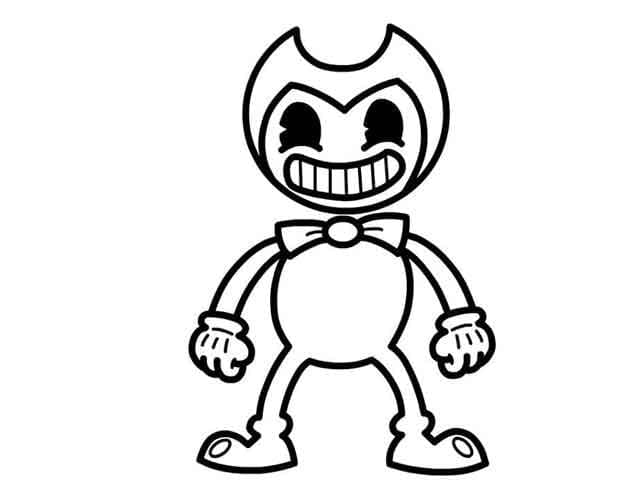 Dibujar Bendy sonriendo para colorir