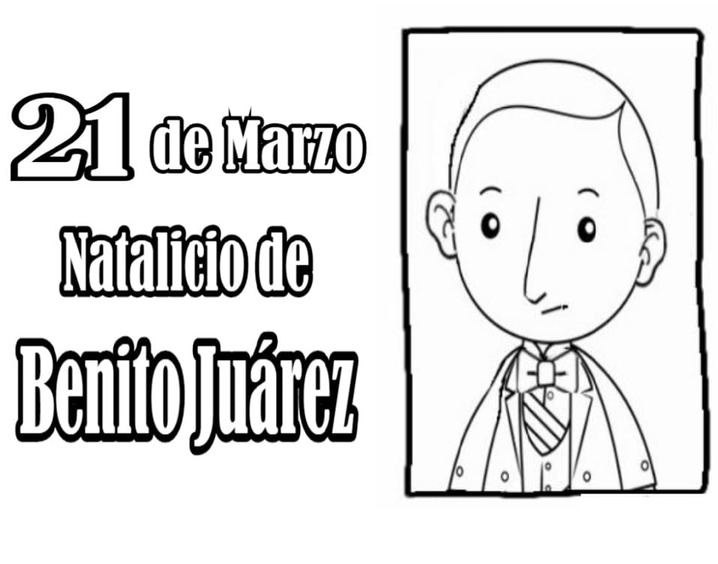 Dibujos de Dibujar Benito Juarez 5 para colorear