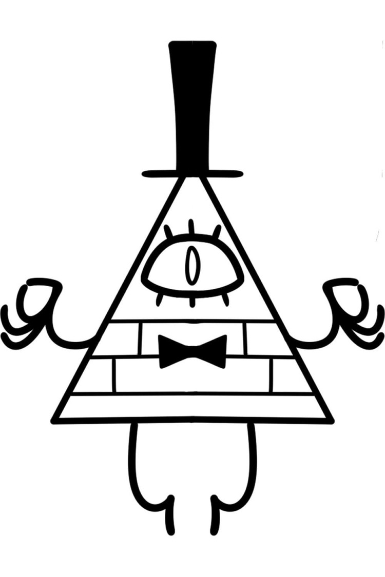 Dibujos de Dibujar Bill Cipher para colorear