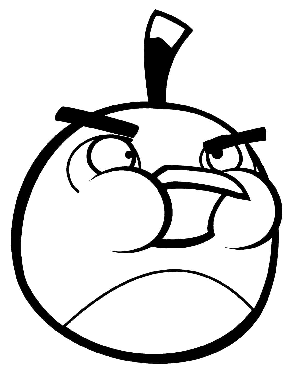 Dibujos de Dibujar bomba Angry Birds para colorear