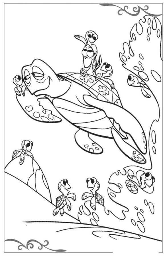 Dibujar Buscando A Nemo imprimible para colorir