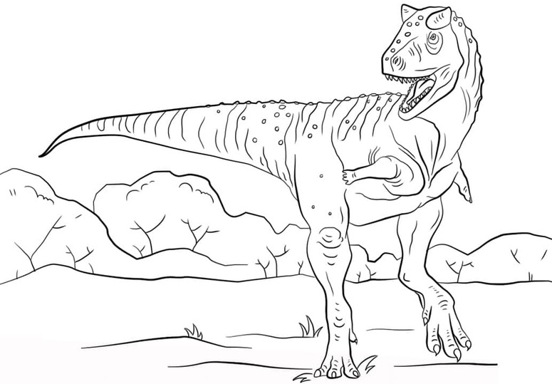 Dibujos de Dibujar Carnotaurus 11 para colorear