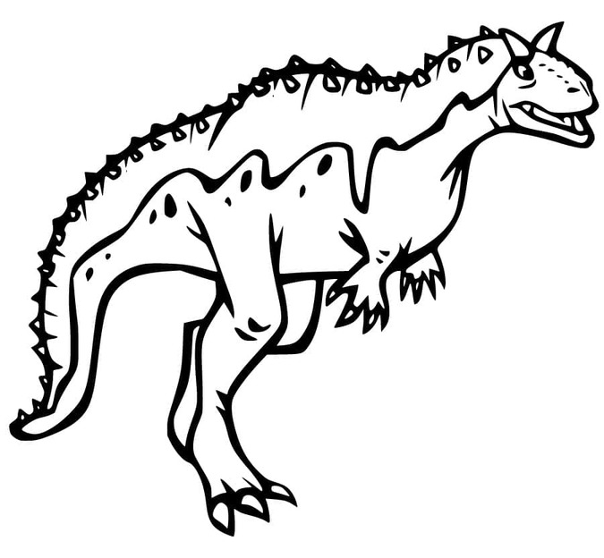 Dibujos de Dibujar Carnotaurus gratis imprimir para colorear