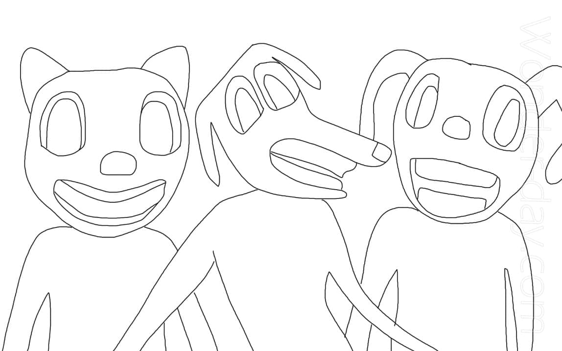 Dibujos de Dibujar Cartoon Cat 3 para colorear