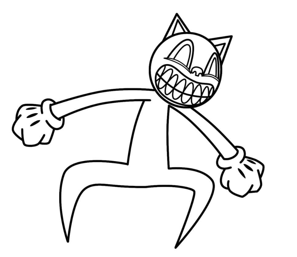 Dibujos de Dibujar Cartoon Cat 6 para colorear