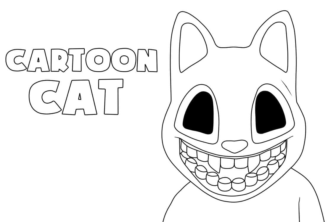 Cartoon Cat para colorear