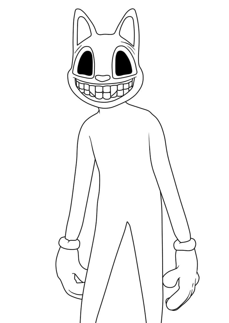 Dibujos de Dibujar Cartoon Cat imprimible para colorear