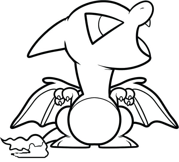 Dibujos de Dibujar Chibi Charizard para colorear