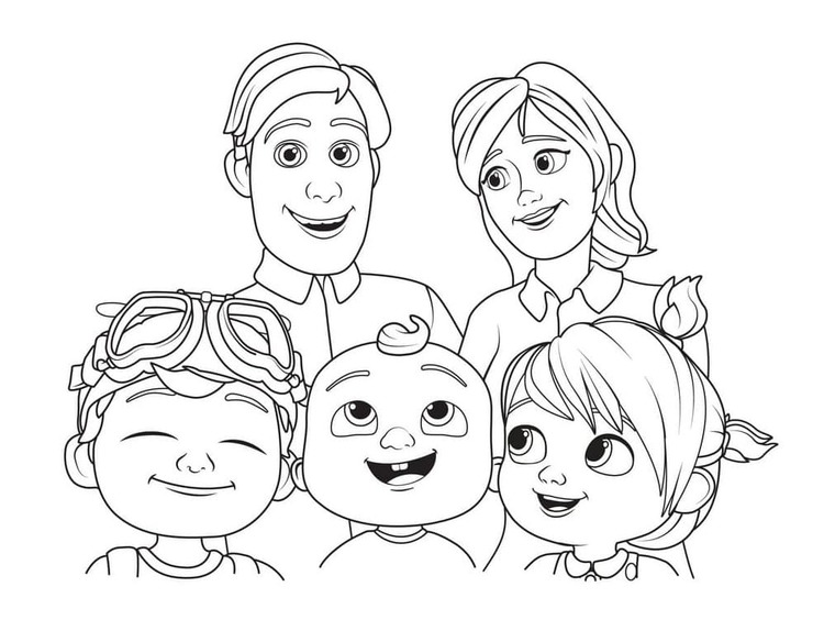 Dibujos de Dibujar Cocomelon 4 para colorear