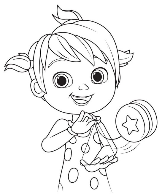 Dibujos de Dibujar Cocomelon muy sencillo para colorear