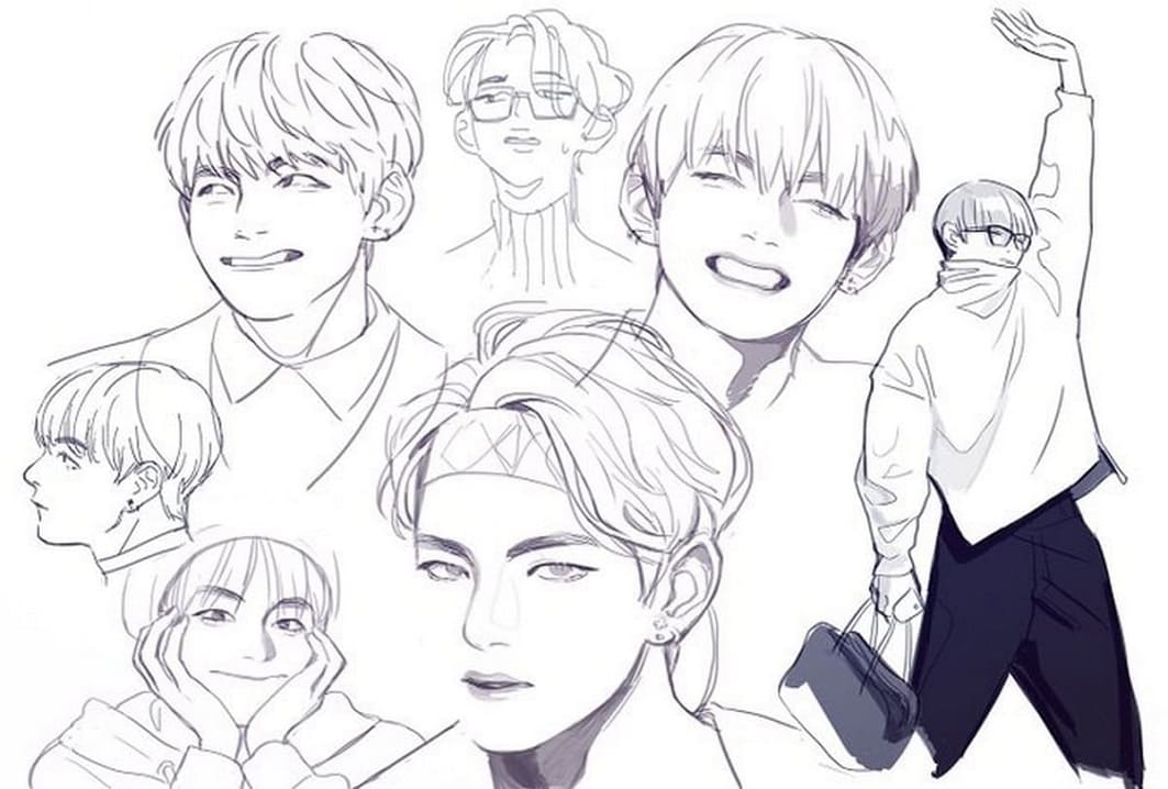 Dibujos de Dibujar concierto de BTS para colorear