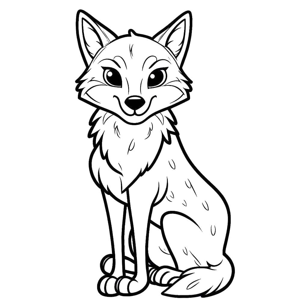 Dibujos de Dibujar Coyote 4 para colorear