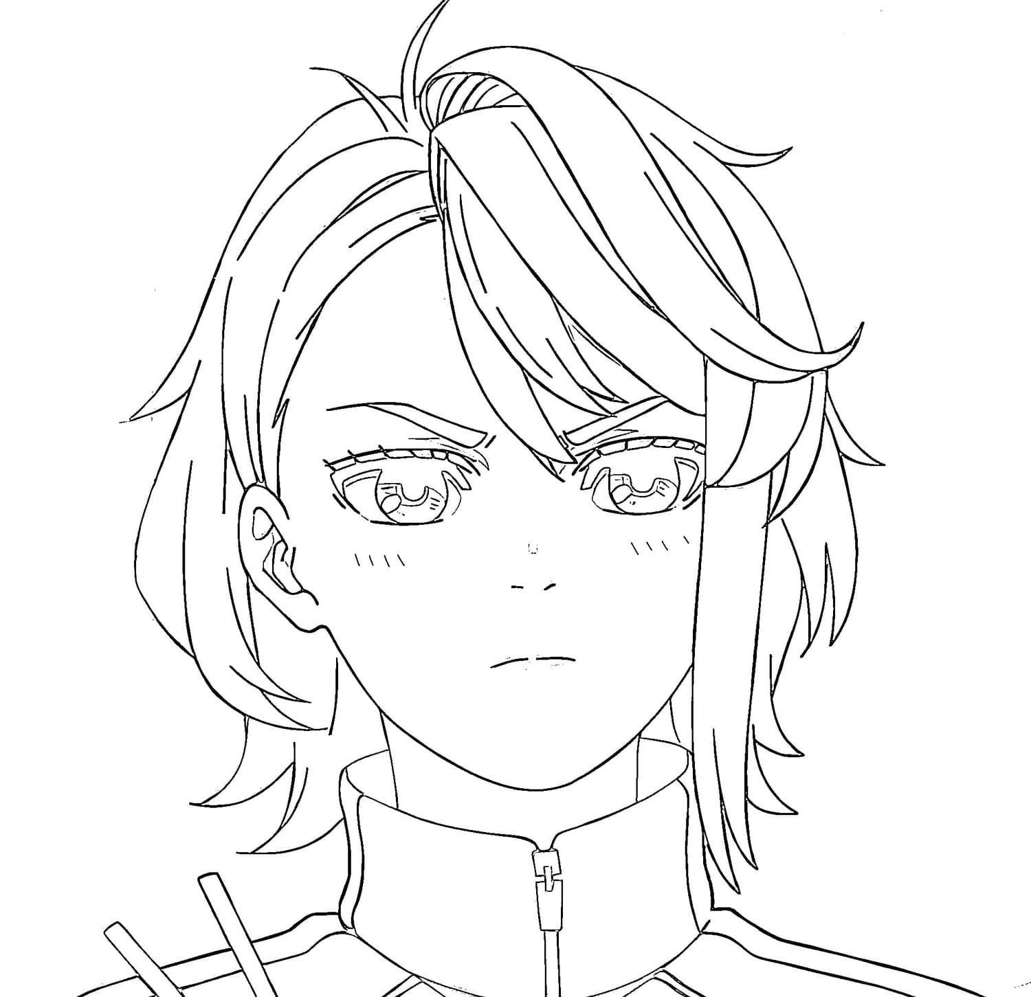 Dibujos de Dibujar Dandadan Aira Shiratori para colorear