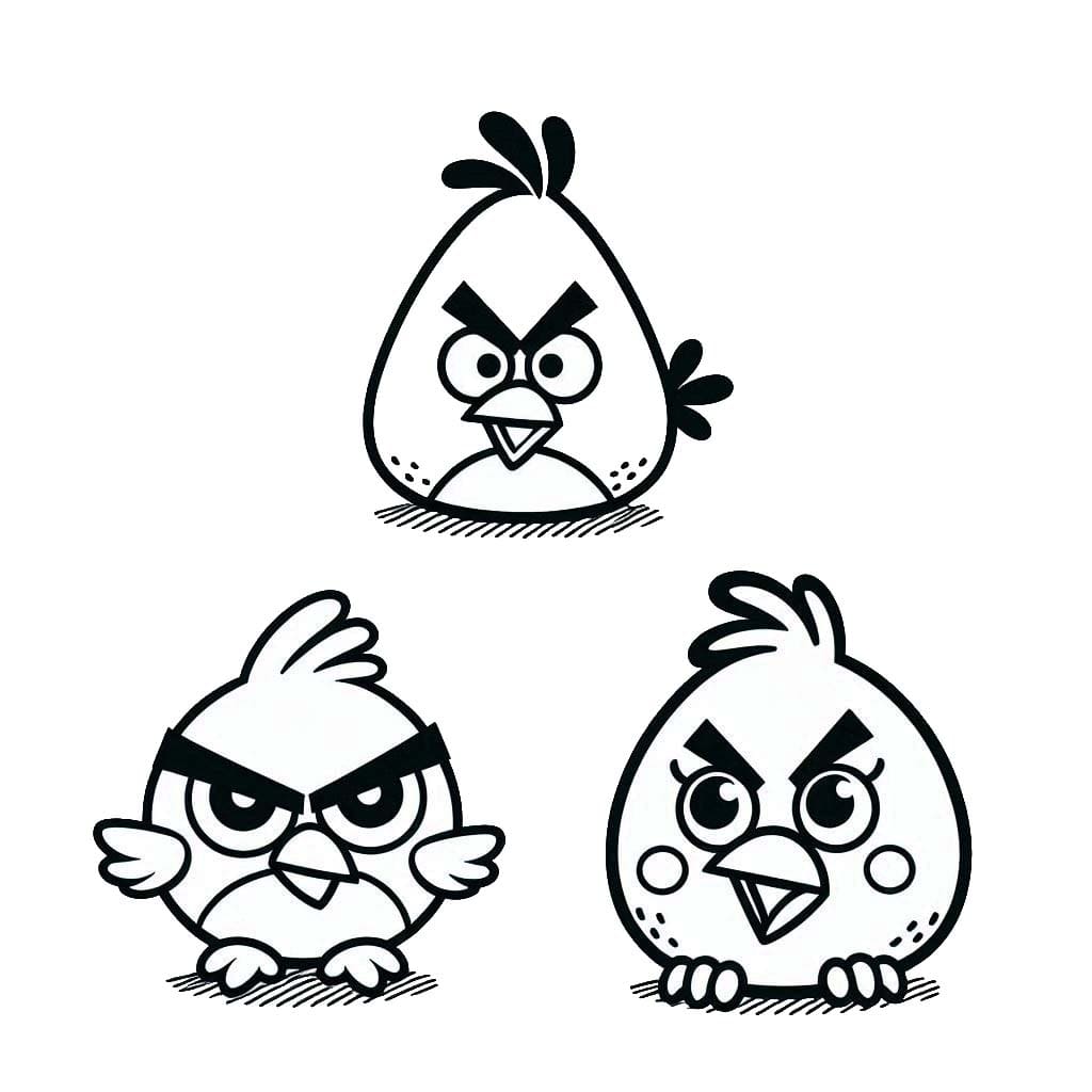 Dibujos de Dibujar de Angry Birds 4 para colorear