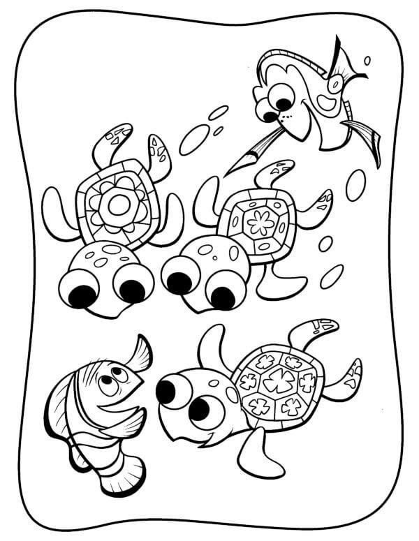 Dibujar de Buscando A Nemo 4 para colorir