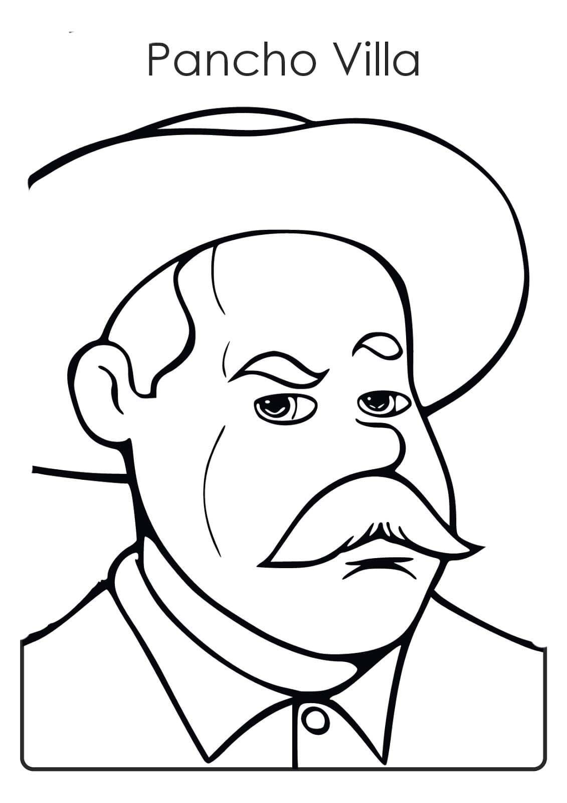 Dibujos de Dibujar de Pancho Villa para colorear