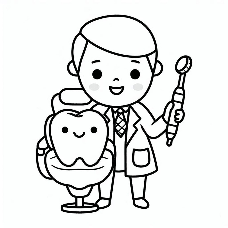 Dibujos de Dibujar Dentista 1 para colorear