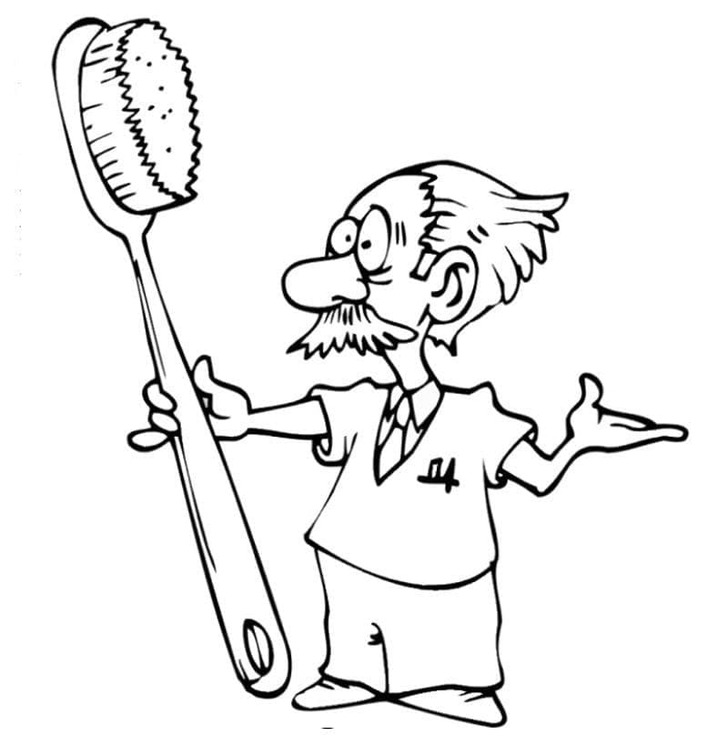 Dibujos de Dibujar Dentista 3 para colorear