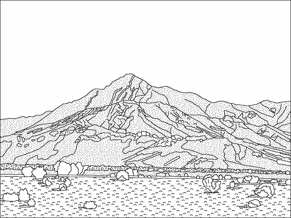 Dibujos de Dibujar Desierto para colorear