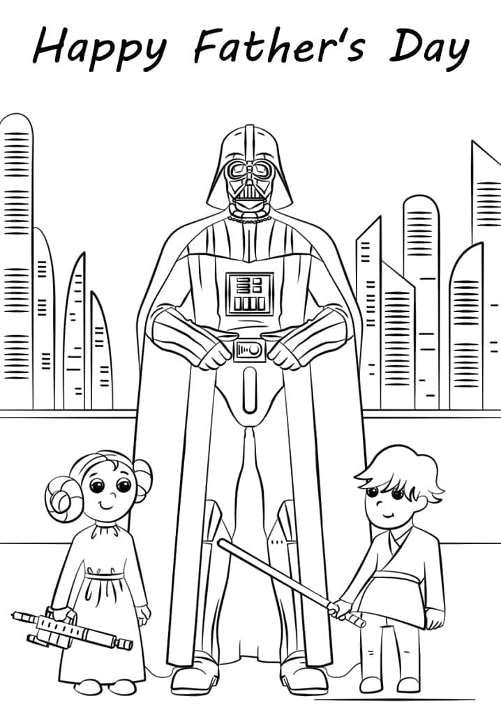 Dibujos de Dibujar Día del Padre Imprimible para niños para colorear