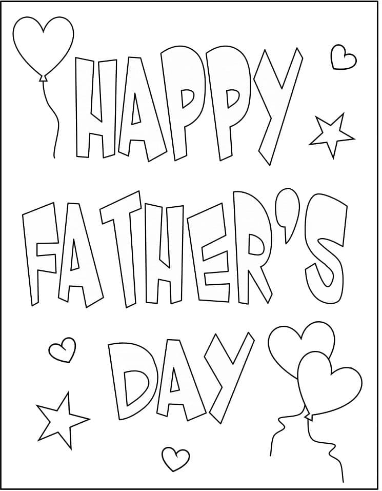 Dibujos de Dibujar Día del Padre para colorear