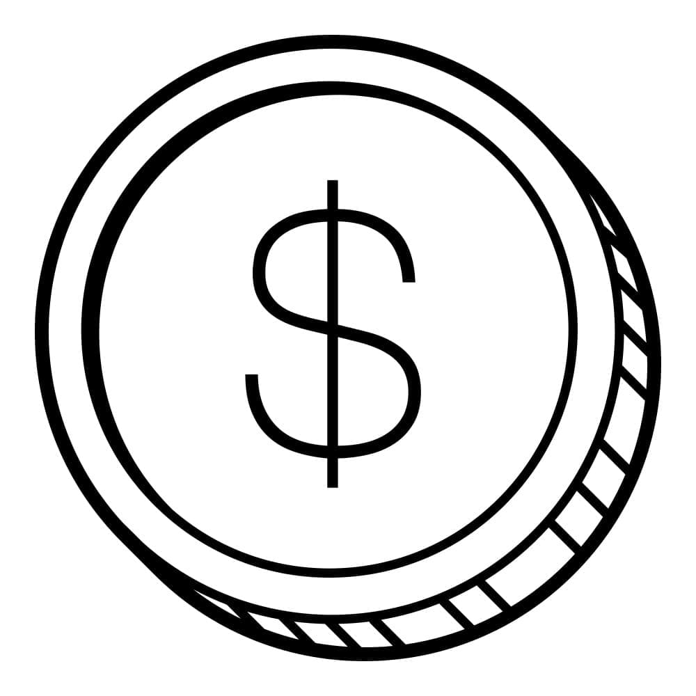 Dibujos de Dibujar Dinero básico para colorear